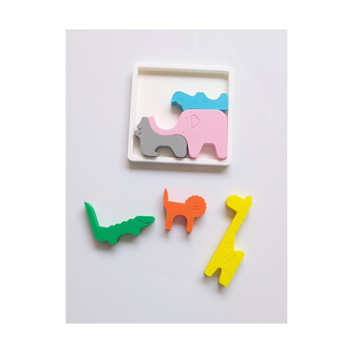 Puzzle de Encaixe – Animais Selvagens
