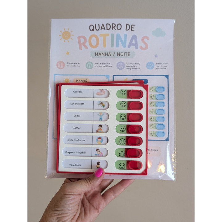 Quadro de Rotinas Manhã/Noite