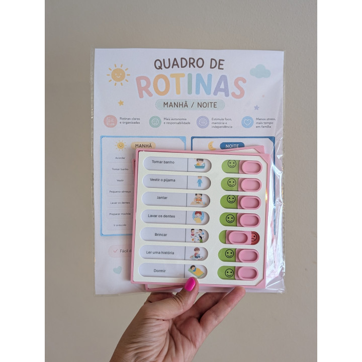 Quadro de Rotinas Manhã/Noite