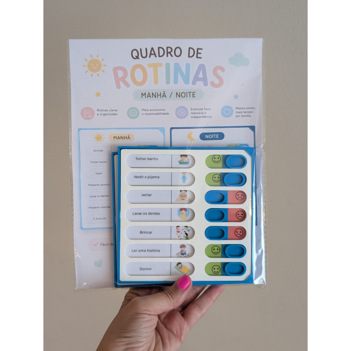 Quadro de Rotinas Manhã/Noite