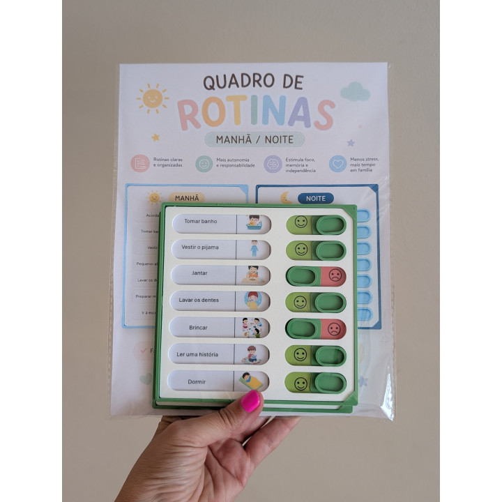 Quadro de Rotinas Manhã/Noite