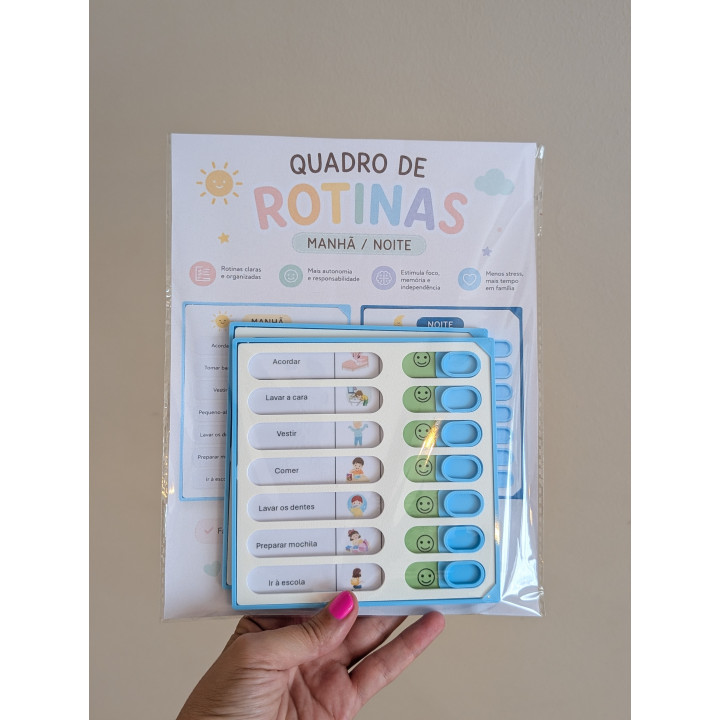 Quadro de Rotinas Manhã/Noite