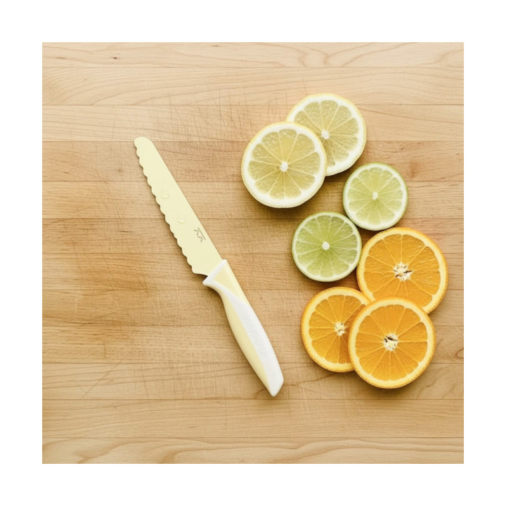 KIDDIKUTTER - Faca de Autonomia Infantil Lemon Cream