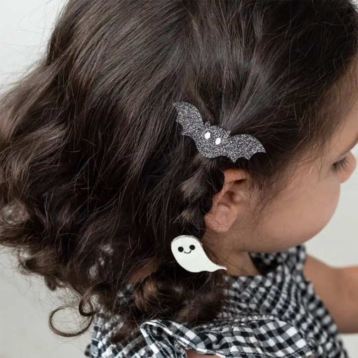 REX LONDON - Conjunto de 4 Elásticos com Glitter - SPOOKY