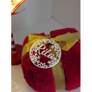 Bola de Natal com Nome Personalizável