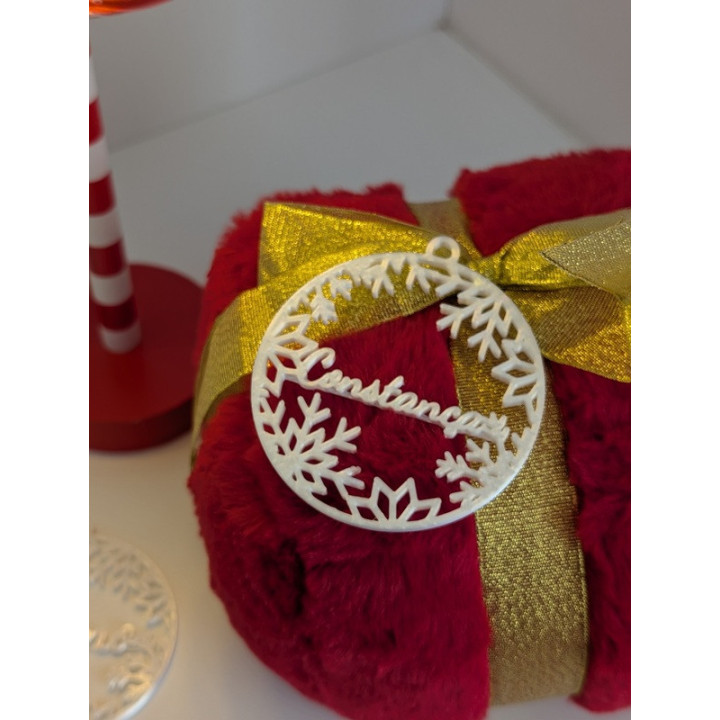Bola de Natal com Nome Personalizável
