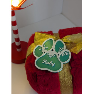 Bola de Natal para Animal de Estimação com Nome Personalizável