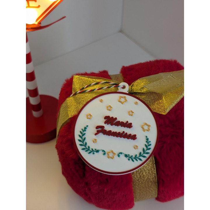 Bola de Natal com Nome Personalizável