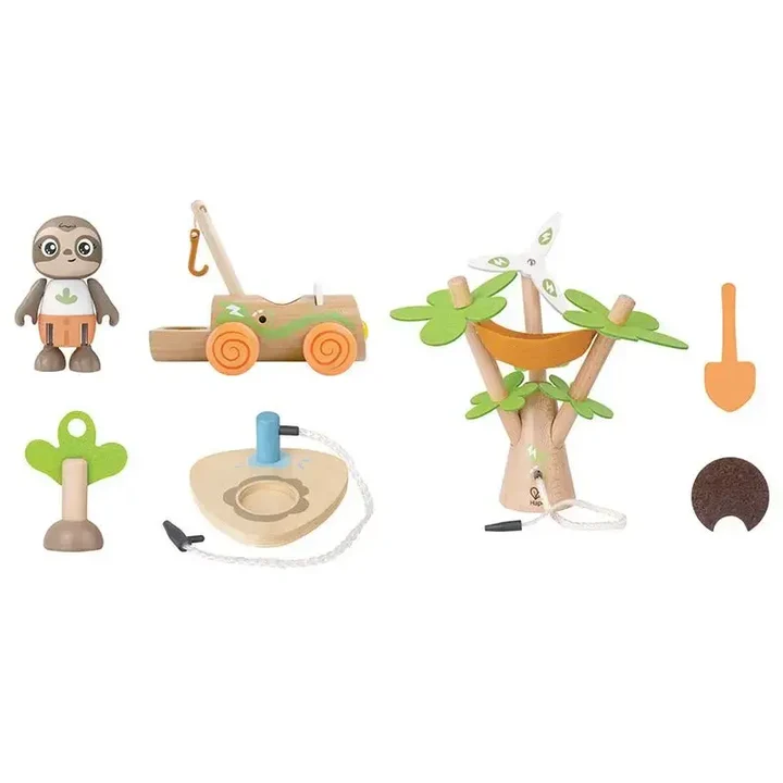 HAPE - Carro Elétrico de Brincar com Kit de Plantação de Árvores
