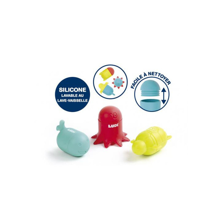 LUDI - Brinquedos Marinhos de Silicone