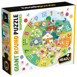 HEADU - Puzzle Redondo Gigante "Os Números"