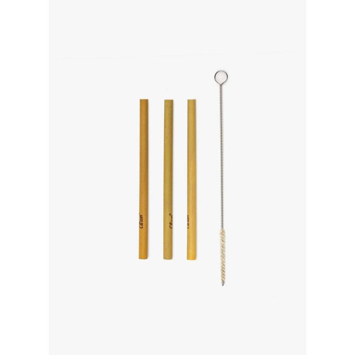CITRON - Set de 3 Palhinhas em Bamboo