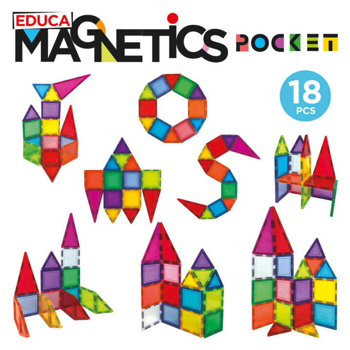 PRÉ-VENDA - EDUCA - EDUCA MAGNETICS POCKET 18pcs