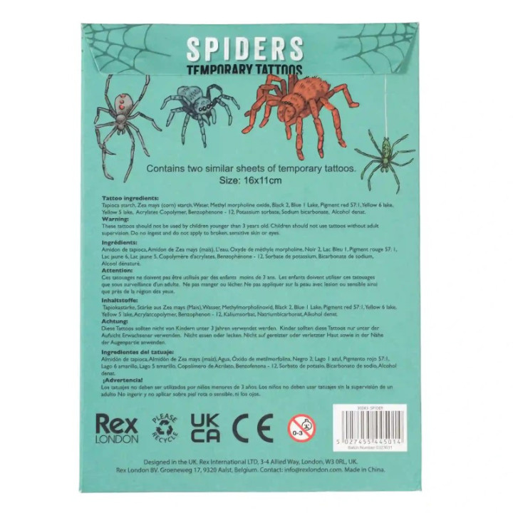 REX LONDON - Tatuagem SPIDERS