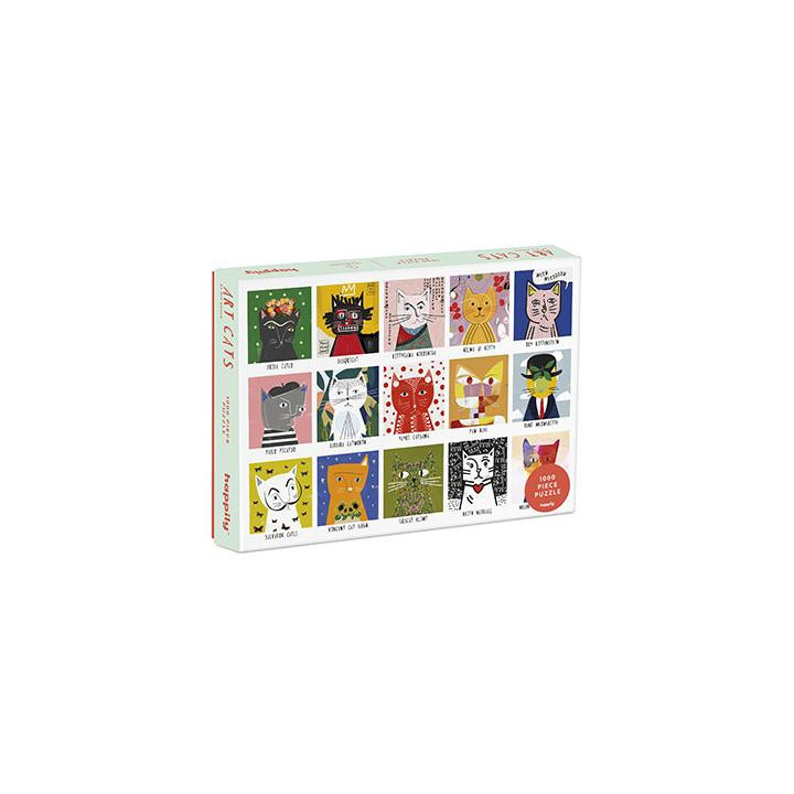 HAPPILY - Puzzle Art Cats 1000 peças