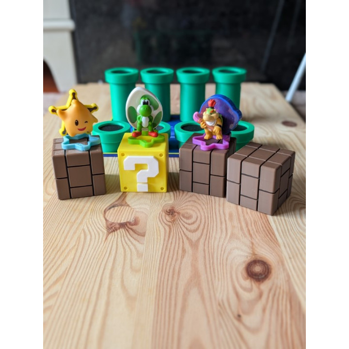 Expositor Figuras de SUPER MARIO