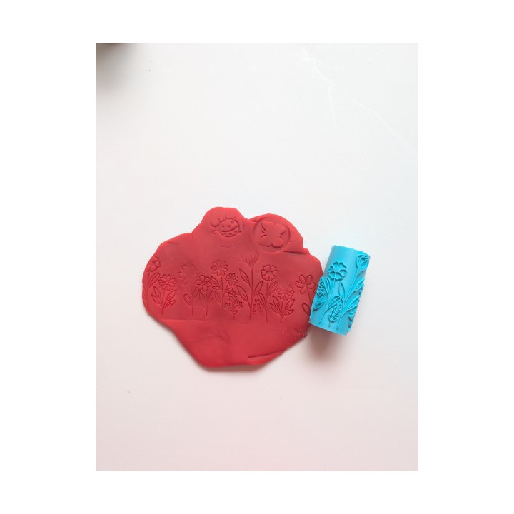 Rolo de Relevo para Plasticina - FLORES